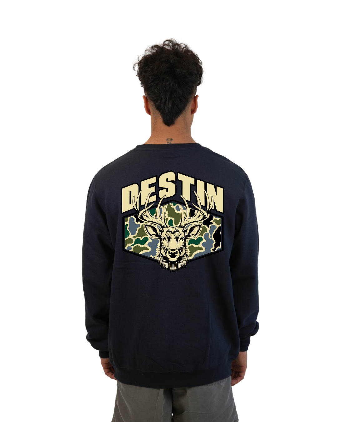 Destin Deer Crewneck – Camouflage Edition crewneck alvinsisland.com