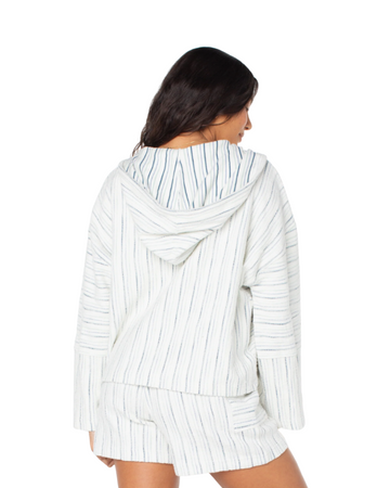 Roxy Women's Rich Coast Stripe Hoodie