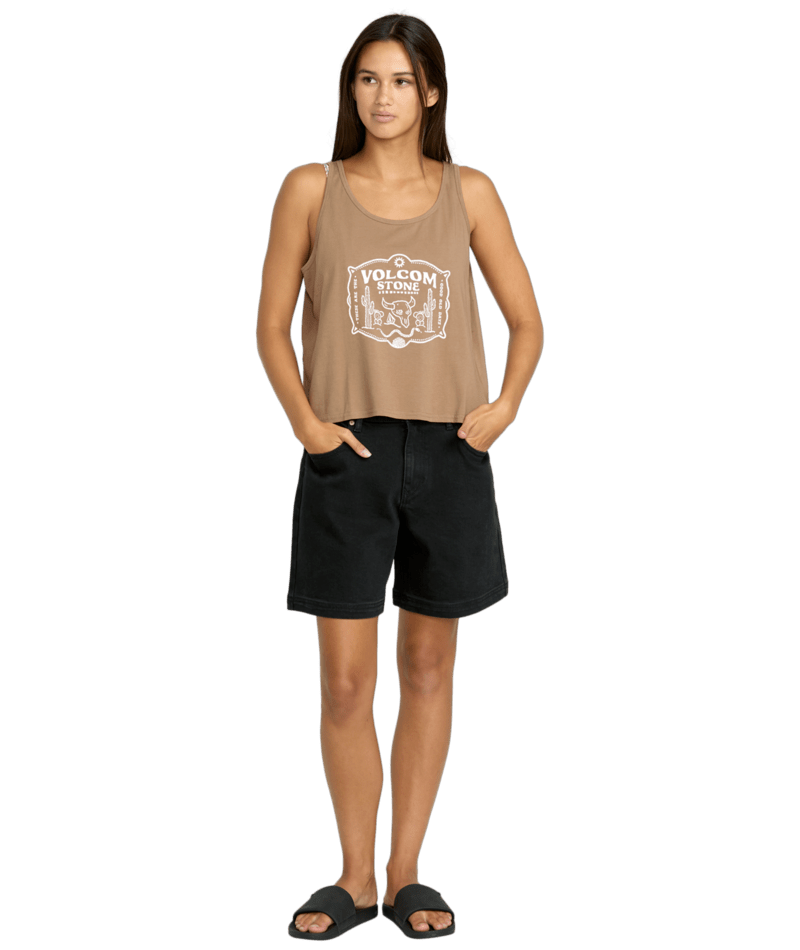 Volcom Womens Tank Top To The Bank Womens Tank Tops Volcom
