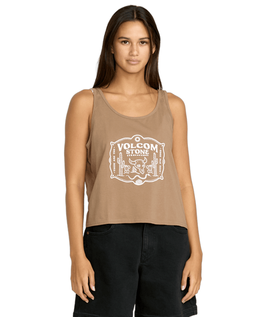 Volcom Womens Tank Top To The Bank Womens Tank Tops Volcom XS Hazel (HZL)