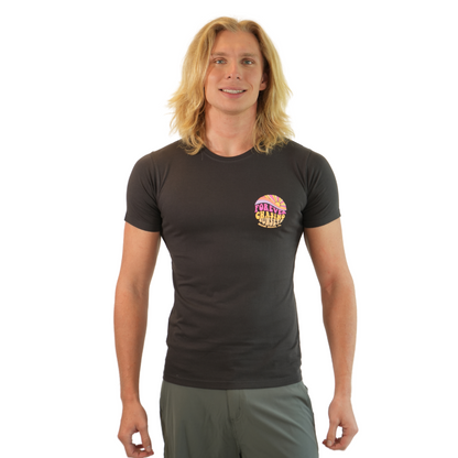 Miami Forever Combed/Cotton Unisex Charcoal T-Shirt Style Cc1000