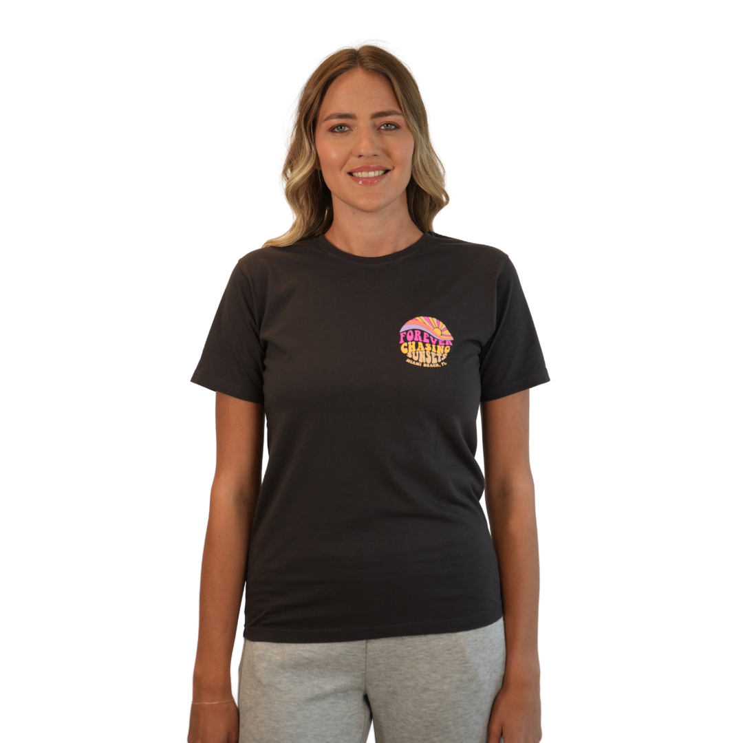 Miami Forever Combed/Cotton Women Charcoal T-Shirt Style Cc1000 T-SHIRT alvinsisland.com SMALL CHARCOAL