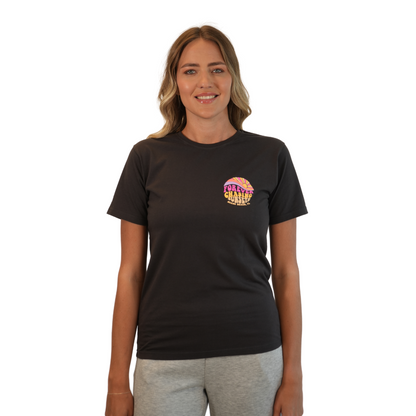 Miami Forever Combed/Cotton Women Charcoal T-Shirt Style Cc1000