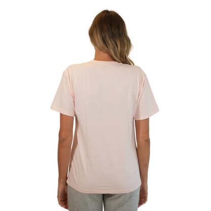 Miami Under The Palms Combed/Cotton Women Ice Pink T-Shirt Style Cc1000