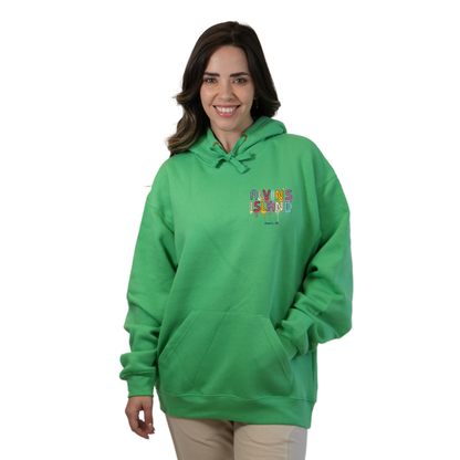 Destin Florida Pullover Hoodie Women with Alvin's Island Drip Panting front and back Design Style 252