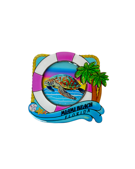 Miami Beach, Fl Floatie Design Magnet souvenirs alvinsisland.com