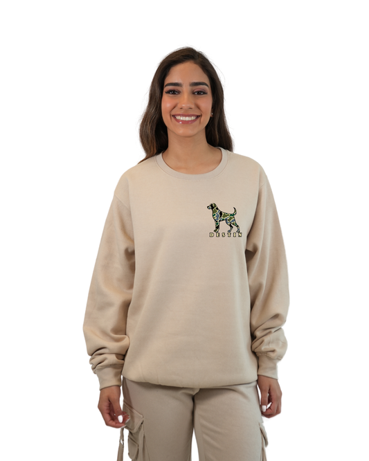 Destin Dog Women Crewneck – Camouflage Edition