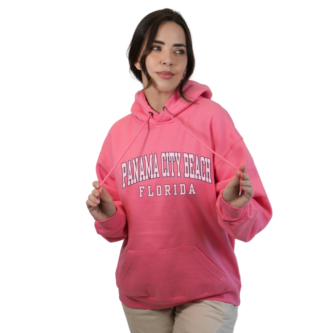 Panama City Beach Pullover Hoodie Women with Big Front Letters Design Style 252