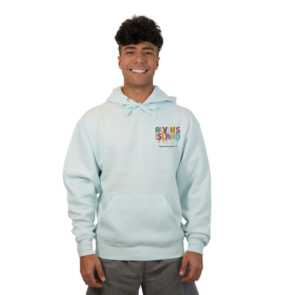 Panama City Florida Pullover Hoodie Men with Alvin's Island Drip Panting front and back Design Style 252