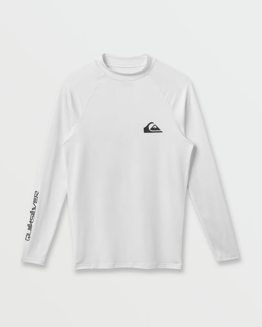 Quiksilver Everyday UPF 50 Long Sleeve Rashguard - White Mens - Rashguard Quiksilver
