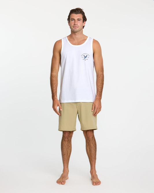 Quiksilver Eagle Usa Tank - White MEN TANK TOP Quiksilver