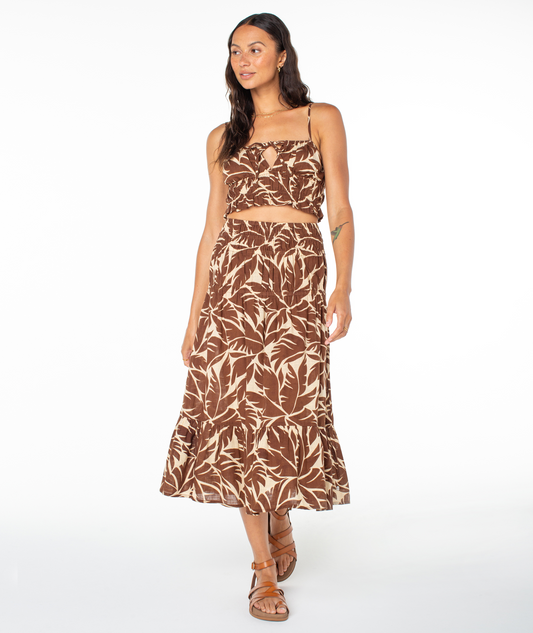 Roxy Malia Midi Skirt Skirts Roxy