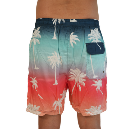 Mens Swim Trunks Palm Trees Style Sm-003b