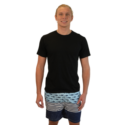 Mens Swim Trunks Small Sharks Style Sm-010