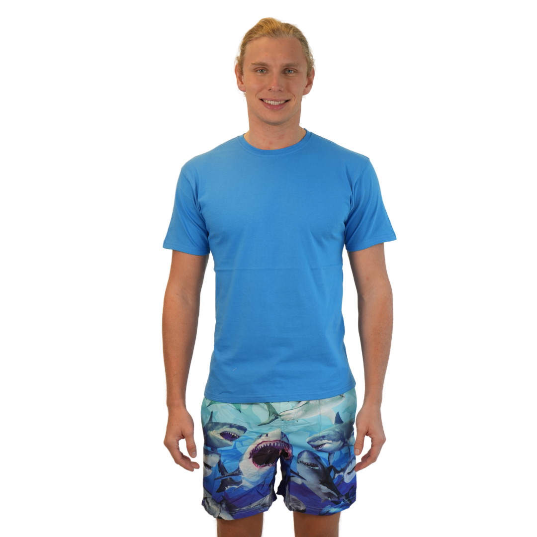 Mens Swim Trunks Sharks Style Sm-014