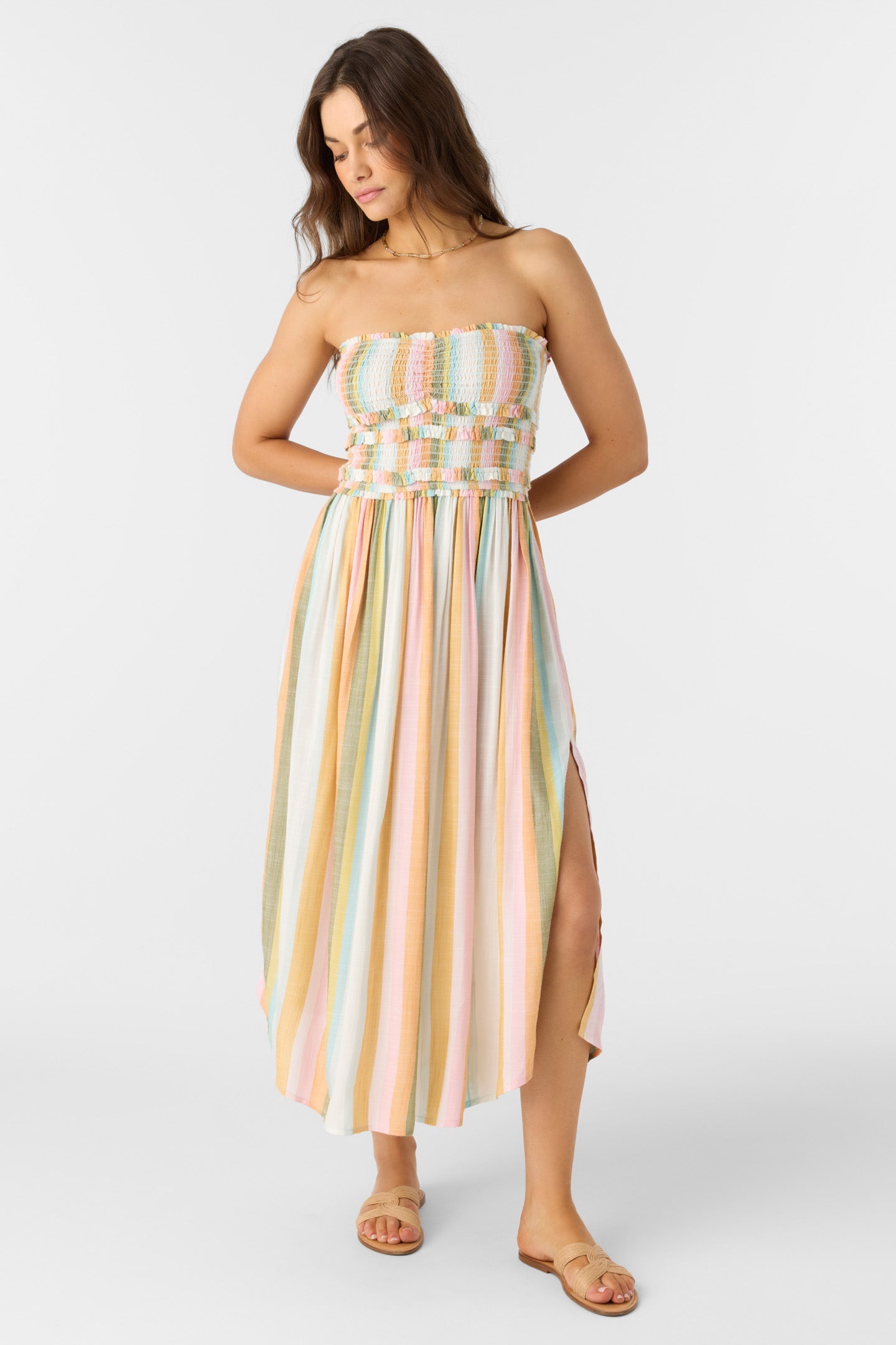 O'Neill DEVYN LOW TIDE STRIPE MIDI DRESS Dresses O'Neill