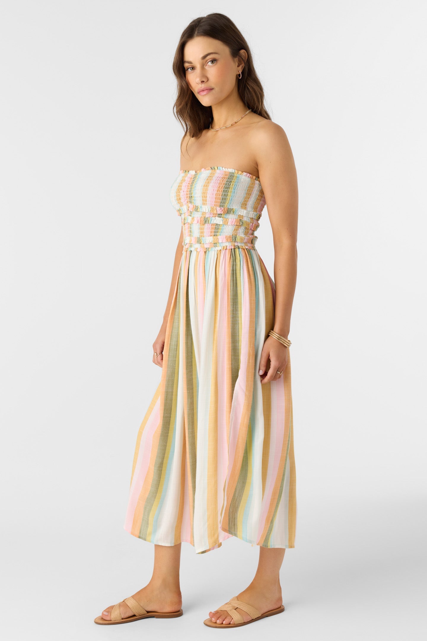 O'Neill DEVYN LOW TIDE STRIPE MIDI DRESS Dresses O'Neill