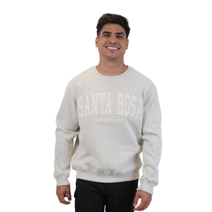 Santa Rosa Beach Fl, Nantucket Crewneck W/ City Name Applique Style Ap267