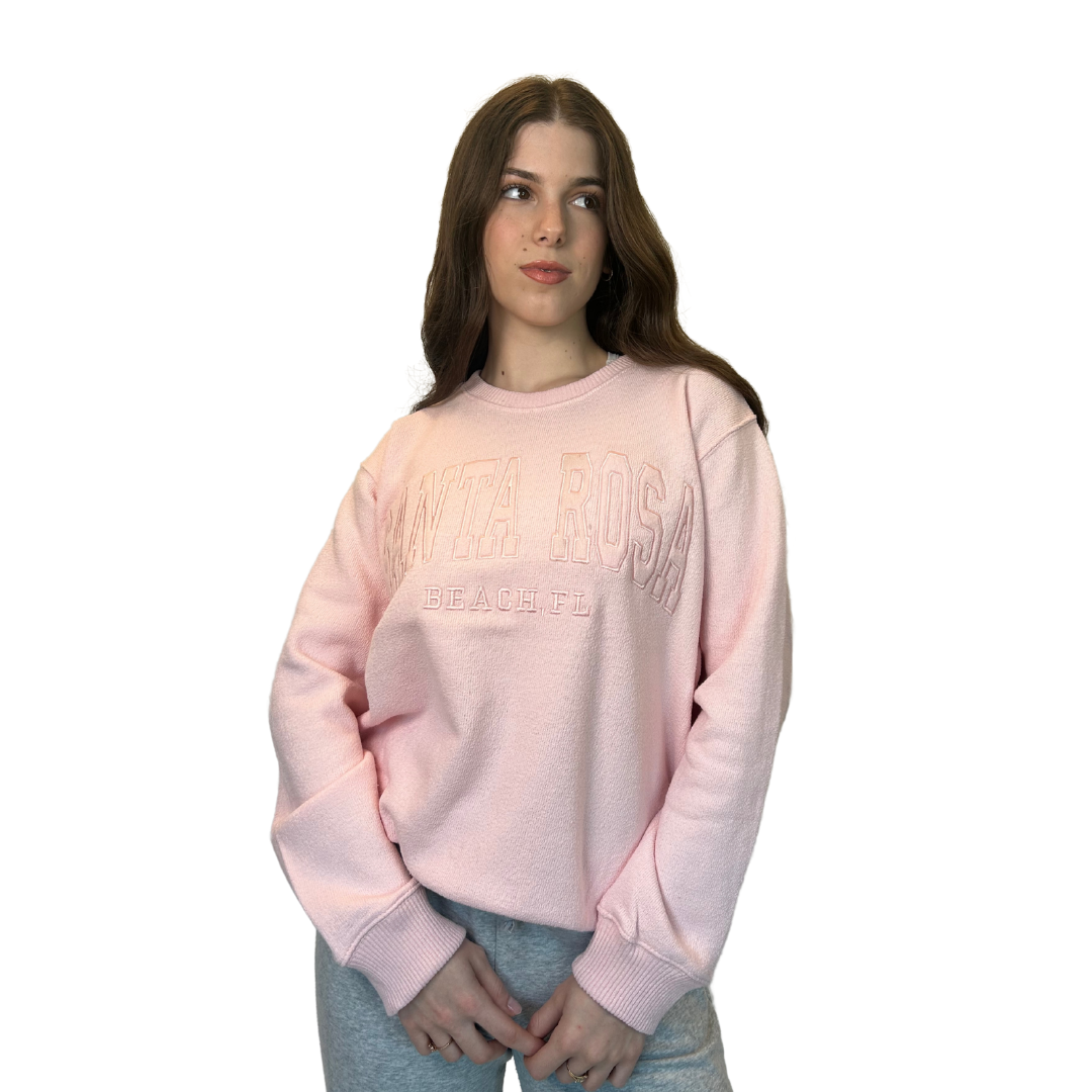 Santa Rosa, Fl Nantucket Crewneck W/ City Name Applique Style Ap267