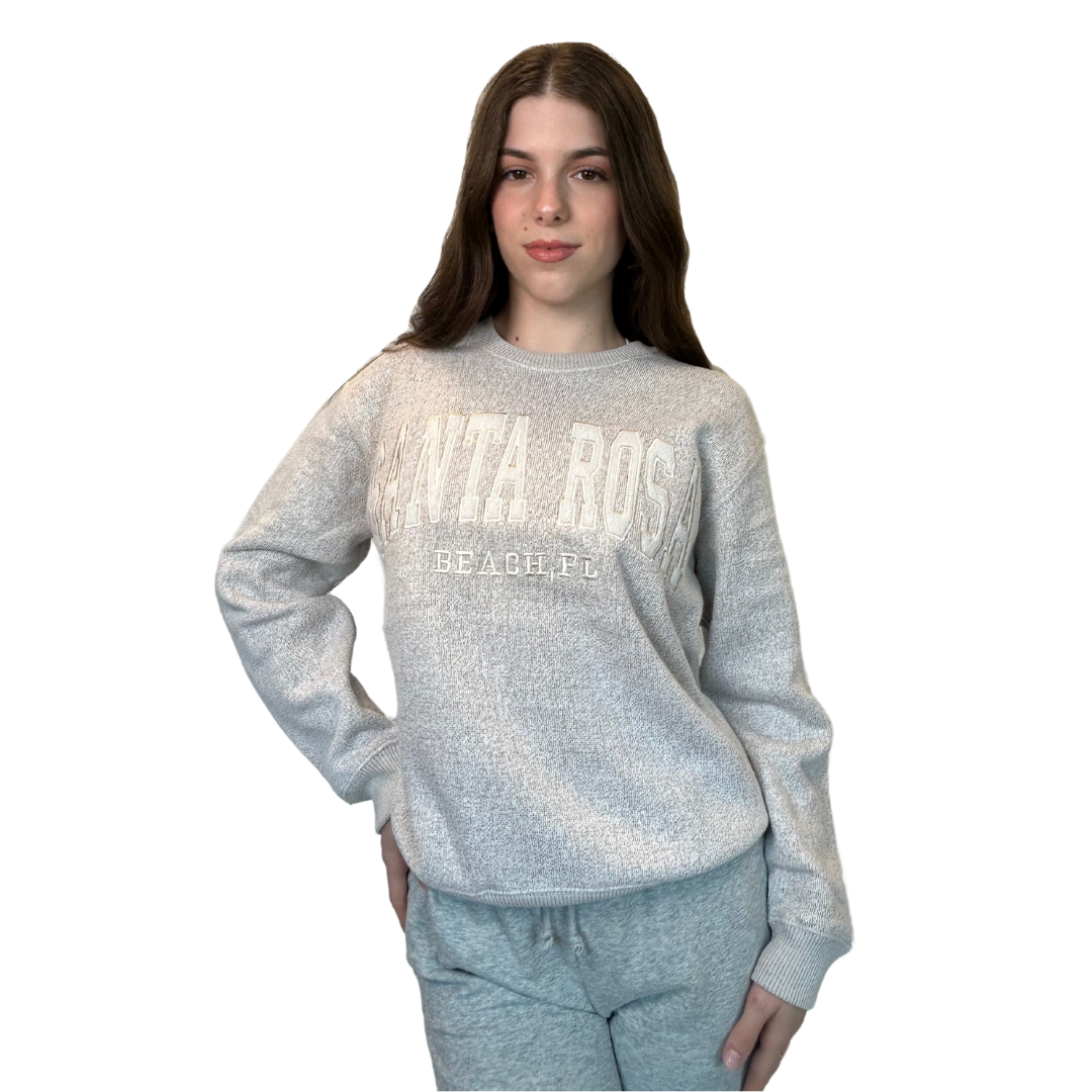 Santa Rosa, Fl Nantucket Crewneck W/ City Name Applique Style Ap267
