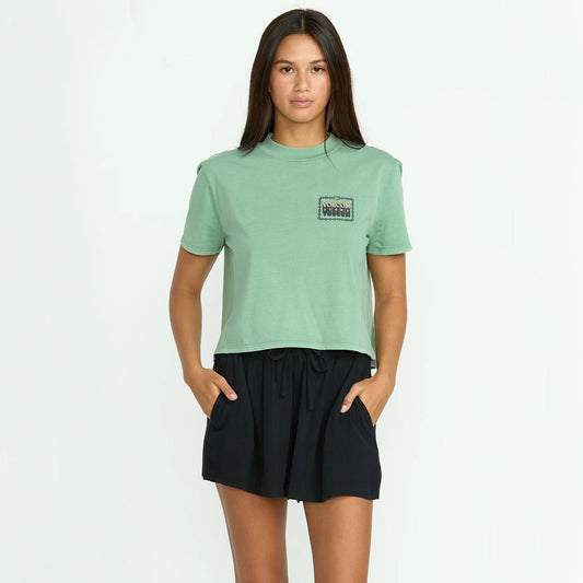 Volcom Stoneshine Women's Walkshorts - Black Womens - Clothing - Shorts Volcom Black XS