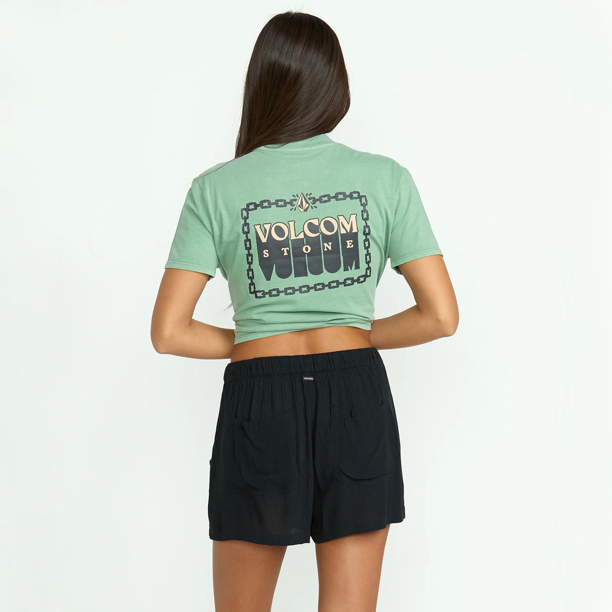 Volcom Stoneshine Women's Walkshorts - Black Womens - Clothing - Shorts Volcom