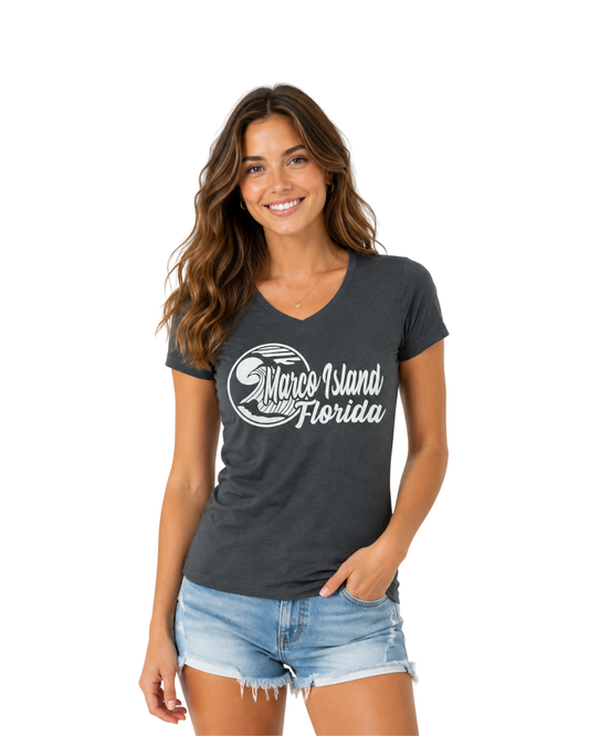 Marco Island, Fl V-Neck Tee