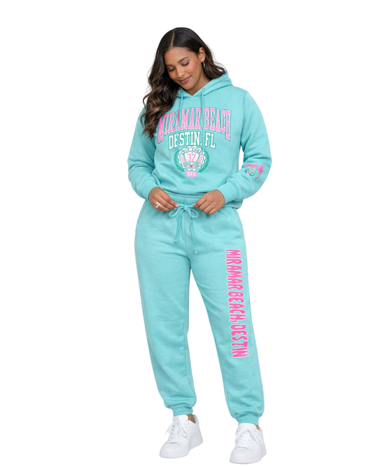 Miramar Beach, Fl Shield Hoodi and  Pants Set (Two piece)