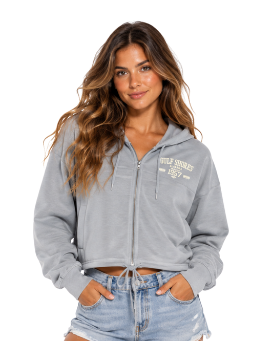 Gulf Shores, AL Modal Sand Wash High-Low ZiP Style 2166 HOODIES alvinsisland.com SLATE L